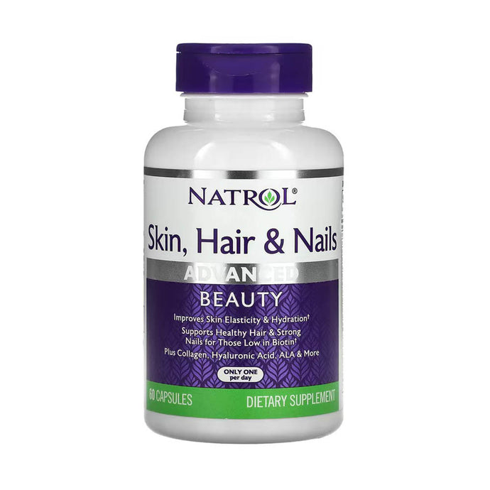 Skin, Hair & Nails, Advanced Beauty, Natrol, 60 capsule