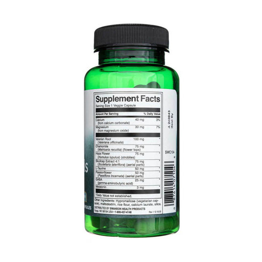 Sleep Essentials with GABA and Melatonin, Swanson, 60 capsule SWC104