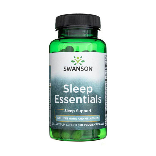 Sleep Essentials with GABA and Melatonin, Swanson, 60 capsule SWC104