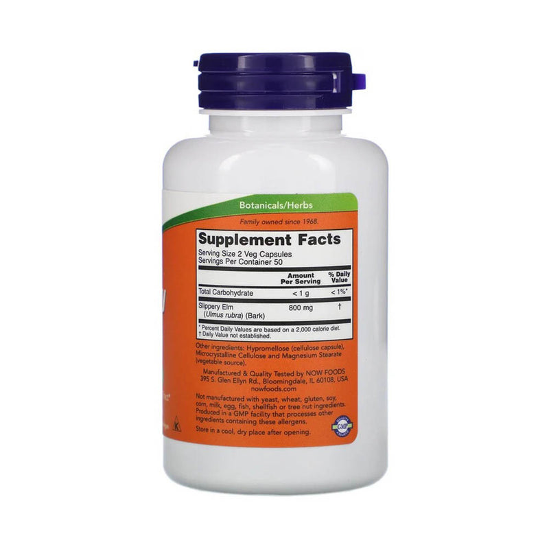 Încărcați imaginea în vizualizatorul Galerie, Slippery Elm (Ulmus rubra), 400mg, Now Foods, 100 capsule
