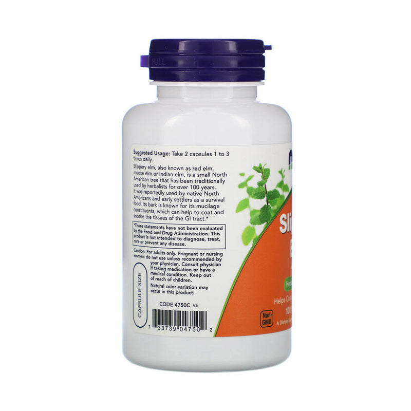Încărcați imaginea în vizualizatorul Galerie, Slippery Elm (Ulmus rubra), 400mg, Now Foods, 100 capsule
