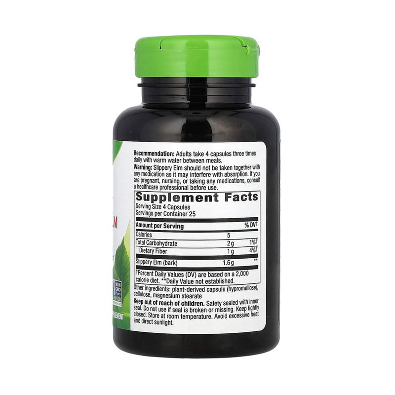 Încărcați imaginea în vizualizatorul Galerie, Slippery Elm Bark (Ulm Alunecos), 400 mg, Nature&#39;s Way, 100 Capsule
