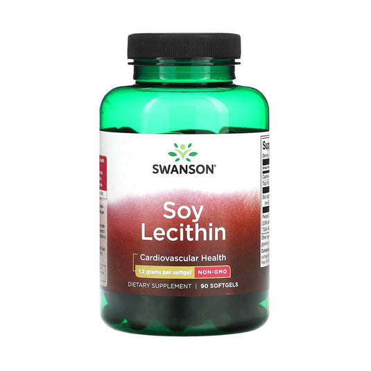 Soy Lecithin, 1200 mg, Swanson, 90 softgels SW1409