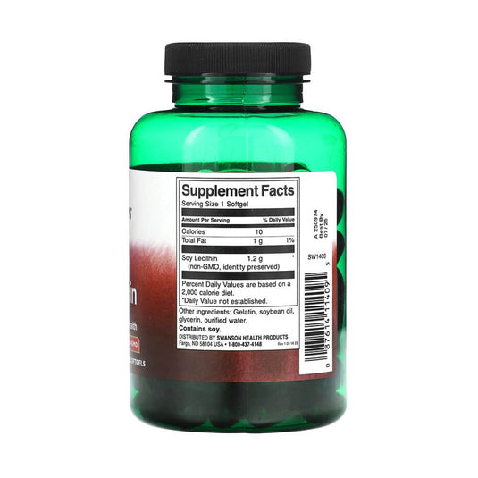 Soy Lecithin, 1200 mg, Swanson, 90 softgels SW1409