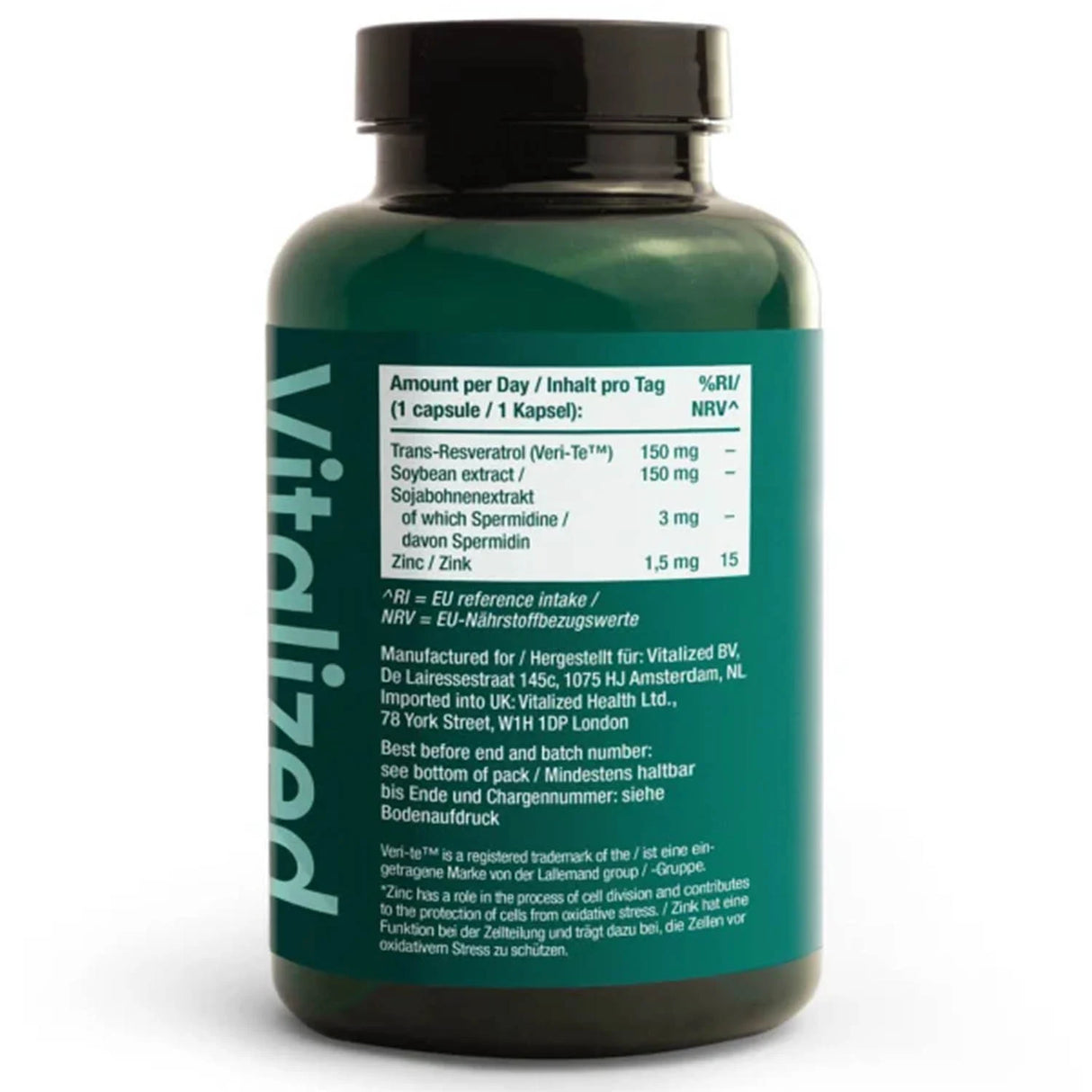 Spermidine & Resveratrol, Vitalized, 30 capsule