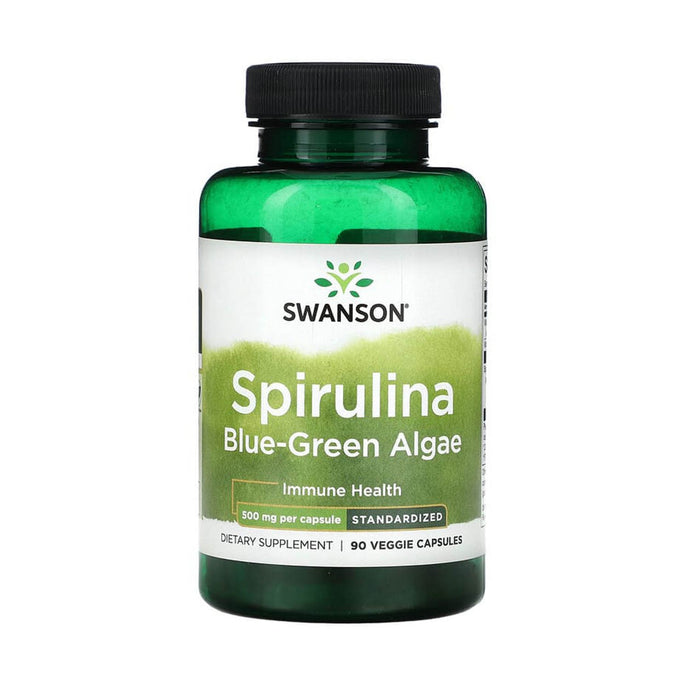 Spirulina Blue-Green Algae, 500 mg, Swanson, 90 capsule SWU948