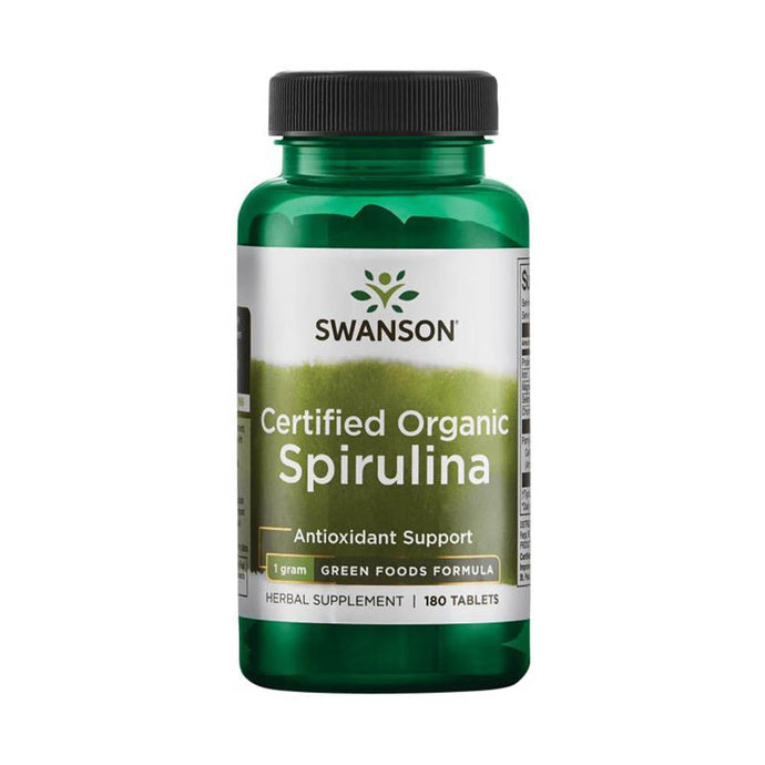 Spirulina Organica, 500mg, Swanson, 180 tablete SWR044