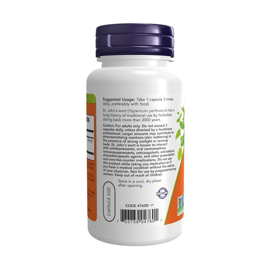St. John's Wort (Extract Sunătoare), 300 mg, Now Foods, 100 capsule