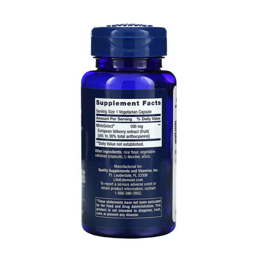 Standardized European Bilberry Extract, 100 mg, Life Extension, 90 capsule