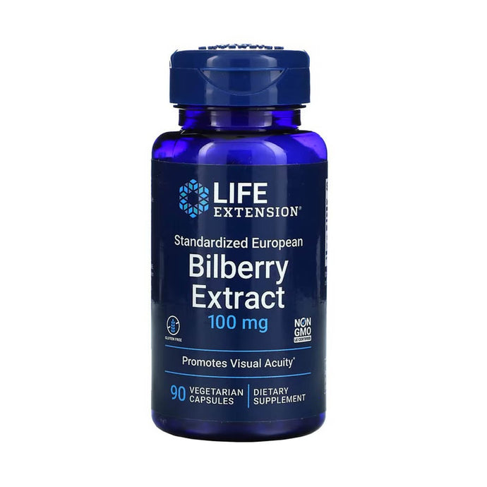 Standardized European Bilberry Extract, 100 mg, Life Extension, 90 capsule