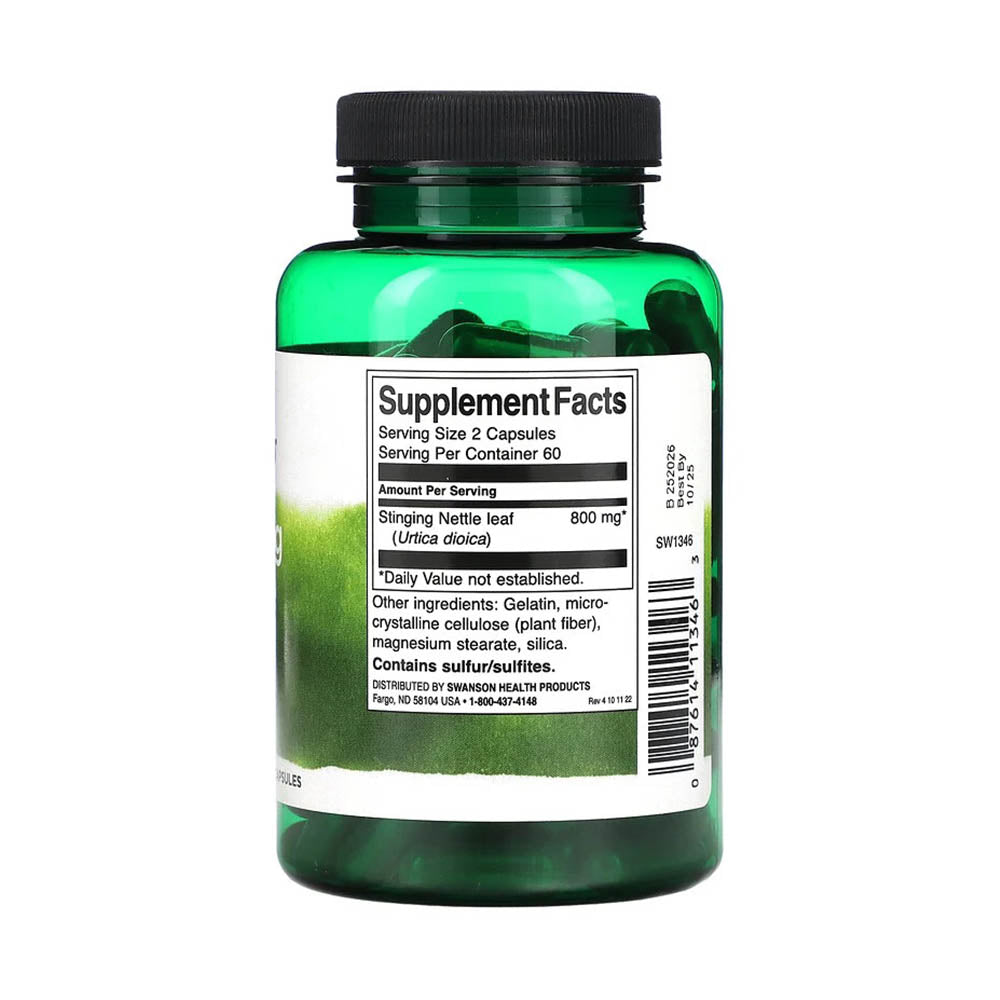 Stinging Nettle Leaf, 400mg, Swanson, 120 capsule SW1346