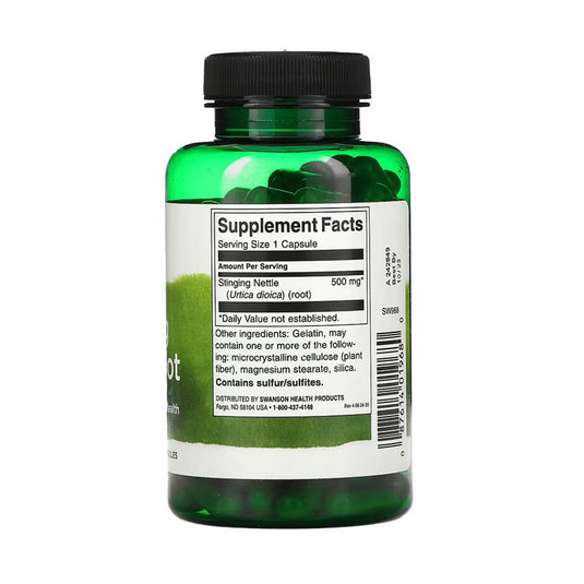 Stinging Nettle Root (Rădăcină Urzică), 500 mg, Swanson, 100 capsule SW968