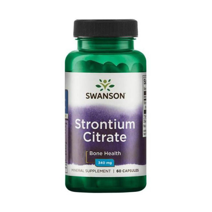 Strontium Citrate Bone Maker, 340 mg, Swanson, 60 capsule SW1195