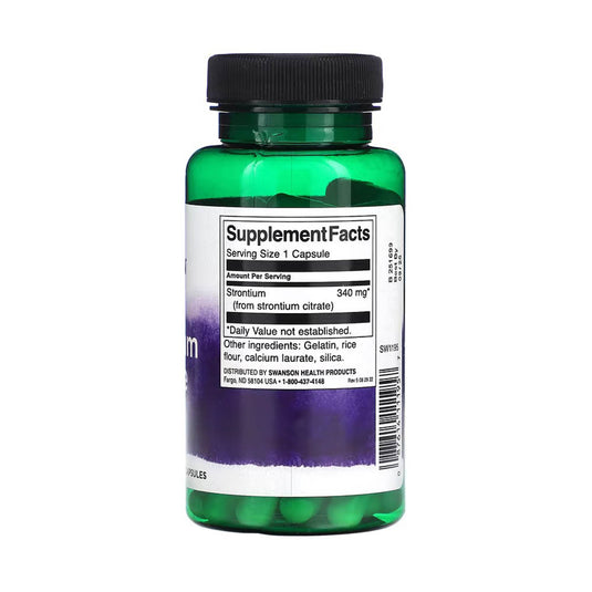 Strontium Citrate Bone Maker, 340 mg, Swanson, 60 capsule SW1195