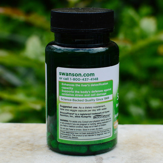 Sulforaphane from Broccoli (Germeni de Brocoli), 400 mcg, Swanson, 60 capsule SWR048