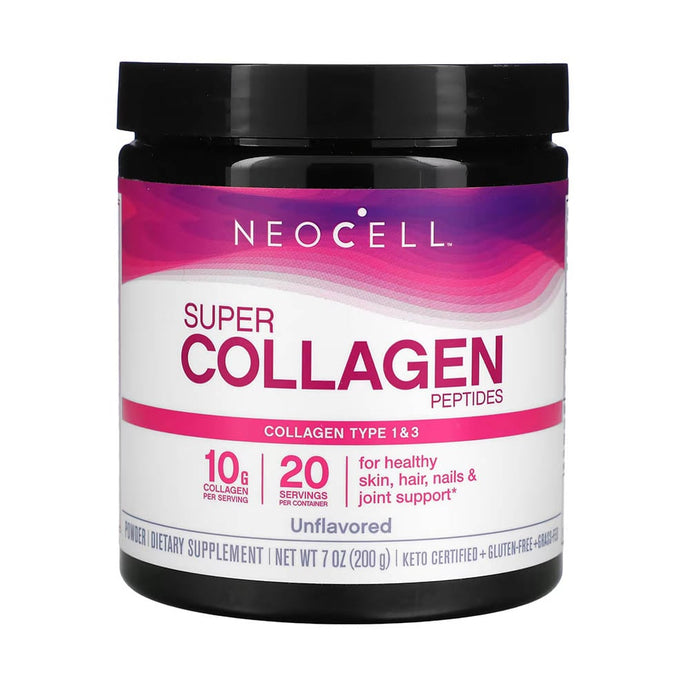 Super Collagen Peptides Powder, NeoCell, 200 g