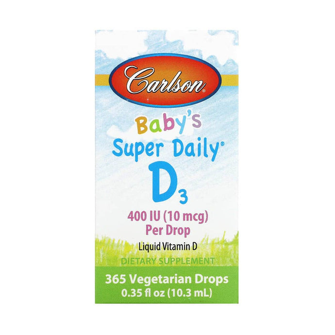 Super Daily D3, 10 mcg (400 IU), Carlson Baby's, 10.3 ml