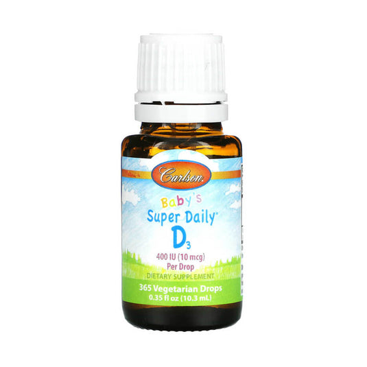 Super Daily D3, 10 mcg (400 IU), Carlson Baby's, 10.3 ml