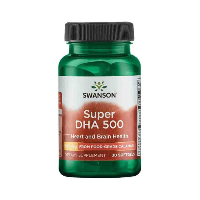 Super DHA 500 from Food-Grade Calamari, Swanson, 30 softgels SWE062