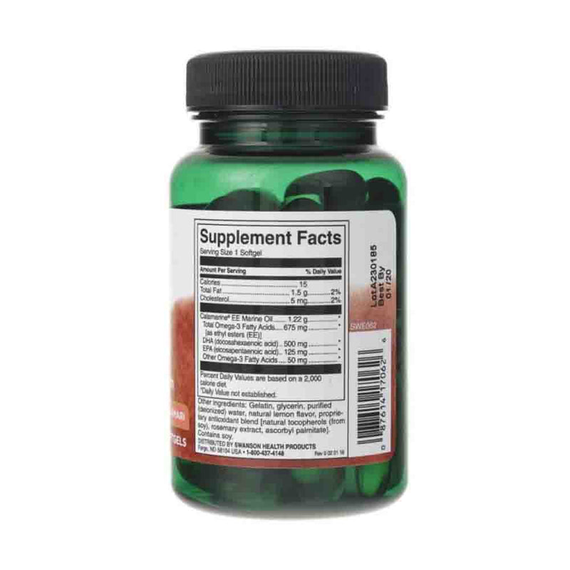 Încărcați imaginea în vizualizatorul Galerie, Super DHA 500 from Food-Grade Calamari, Swanson, 30 softgels SWE062
