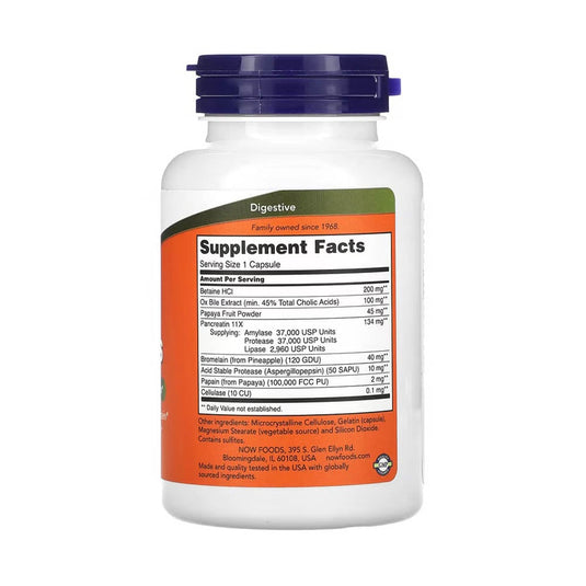 Super Enzymes (Enzime Digestive cu Spectru Larg), Now Foods, 90 capsule