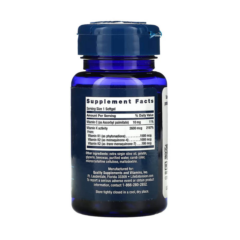 Încărcați imaginea în vizualizatorul Galerie, Super K Vitamin (K1 + K2), Life Extension, 90 softgels
