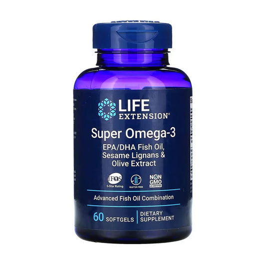 Super Omega-3 with Sesame Lignans & Olive Extract, Life Extension, 240 softgels