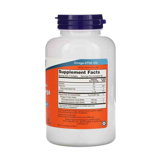 Super Omega 3 EPA, Molecularly Distilled, Now Foods, 120 Softgels