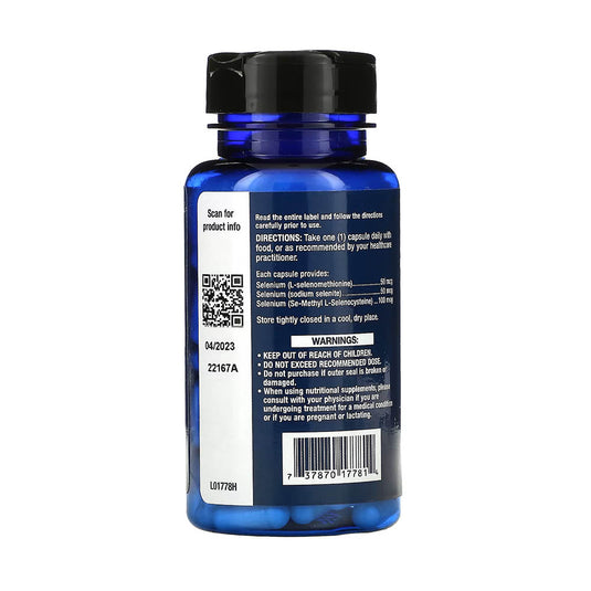Super Selenium Complex 200 mcg & Vitamin E, Life Extension, 100 capsule