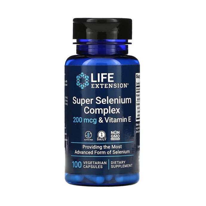 Super Selenium Complex 200 mcg & Vitamin E, Life Extension, 100 capsule