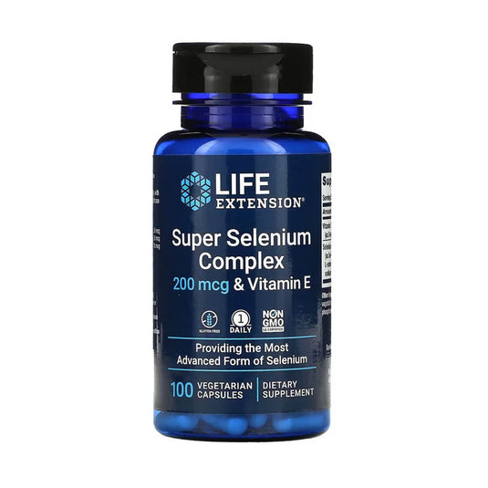 Super Selenium Complex 200 mcg & Vitamin E, Life Extension, 100 capsule