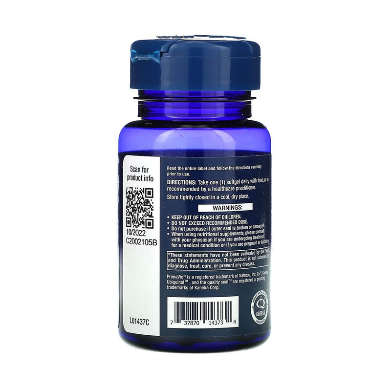 Încărcați imaginea în vizualizatorul Galerie, Super Ubiquinol CoQ10 100 mg with Enhanced Mitochondrial Support, Life Extension, 30 Softgels

