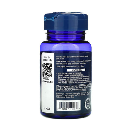Super Ubiquinol CoQ10 100 mg with Enhanced Mitochondrial Support, Life Extension, 30 Softgels