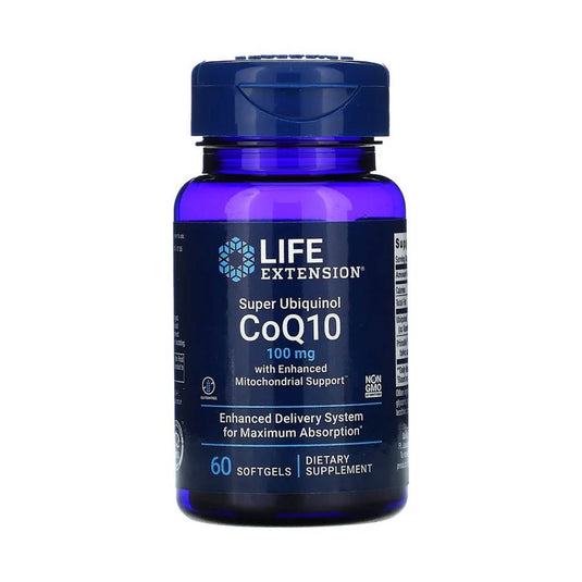 Super Ubiquinol CoQ10 100 mg with Enhanced Mitochondrial Support, Life Extension, 30 Softgels