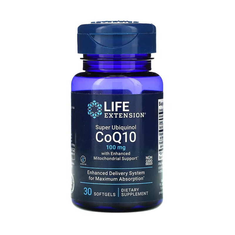 Încărcați imaginea în vizualizatorul Galerie, Super Ubiquinol CoQ10 100 mg with Enhanced Mitochondrial Support, Life Extension, 30 Softgels
