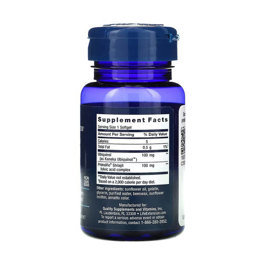 Super Ubiquinol CoQ10 100 mg with Enhanced Mitochondrial Support, Life Extension, 30 Softgels