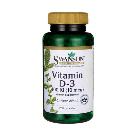 Vitamina D-3 2000 IU, Swanson, 250 capsule SW1210