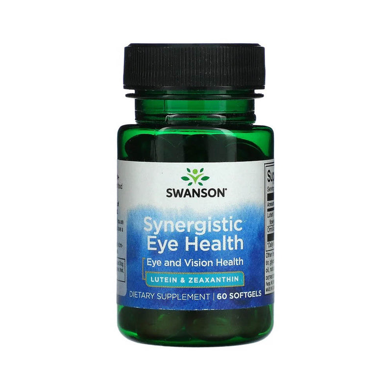 Încărcați imaginea în vizualizatorul Galerie, Lutein &amp; Zeaxanthin (Synergistic Eye Health), Swanson, 60 softgels SWU986
