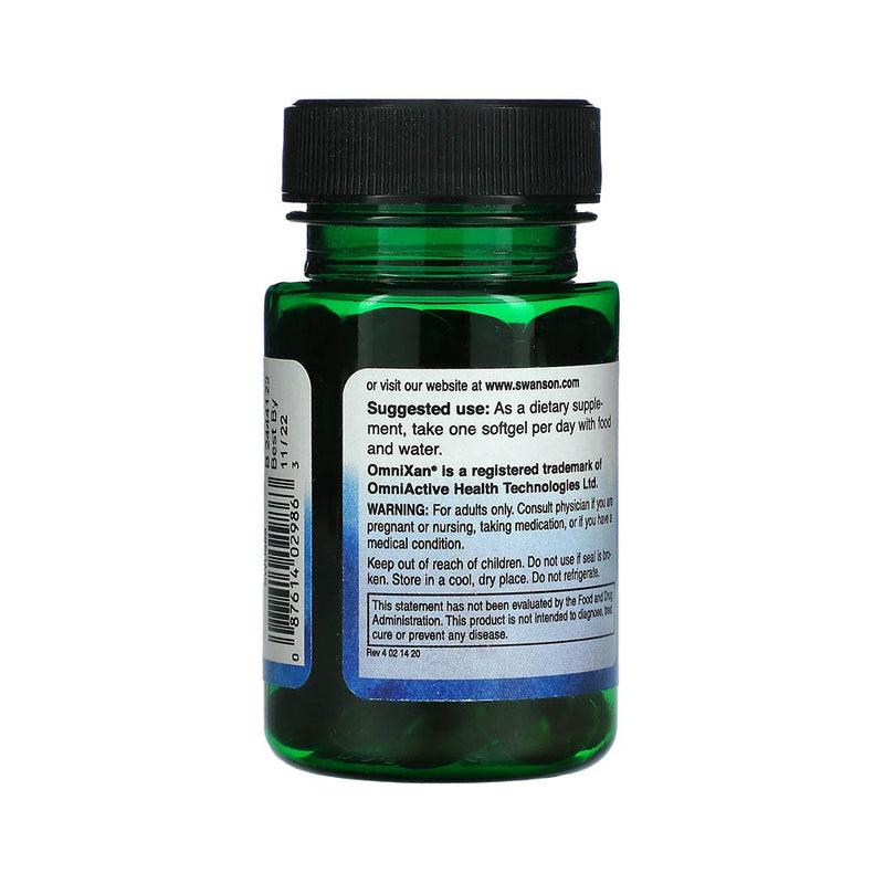 Încărcați imaginea în vizualizatorul Galerie, Lutein &amp; Zeaxanthin (Synergistic Eye Health), Swanson, 60 softgels SWU986
