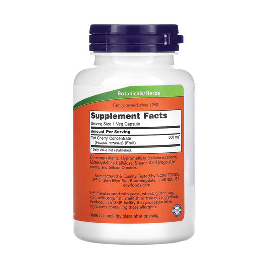 Tart Cherry (Concentrat Cireșe Amare) 500 mg, Now Foods, 90 capsule