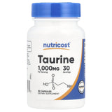 Taurina (Sănătatea Cardiovasculară) 1000 mg, Nutricost, 30 capsule