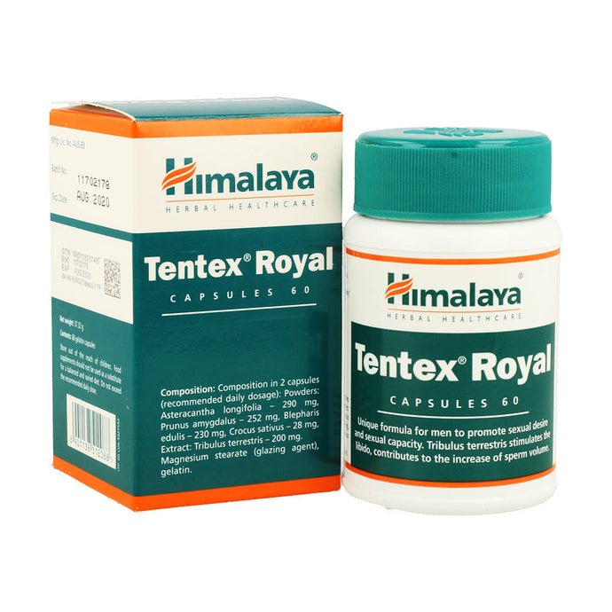 Tentex Royal (Echilibru Hormonal Barbati), Himalaya, 60 capsule