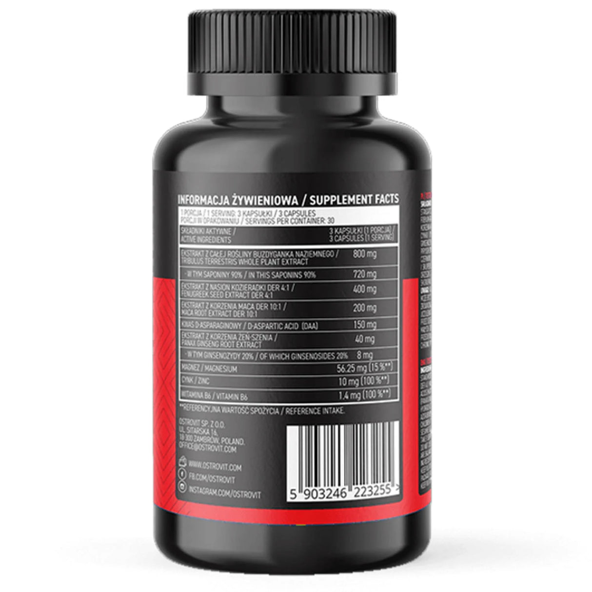 Testo Booster, OstroVit, 90 capsule