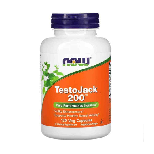 TestoJack 200, Stimulent Hormonal, Now Foods, 60 capsule