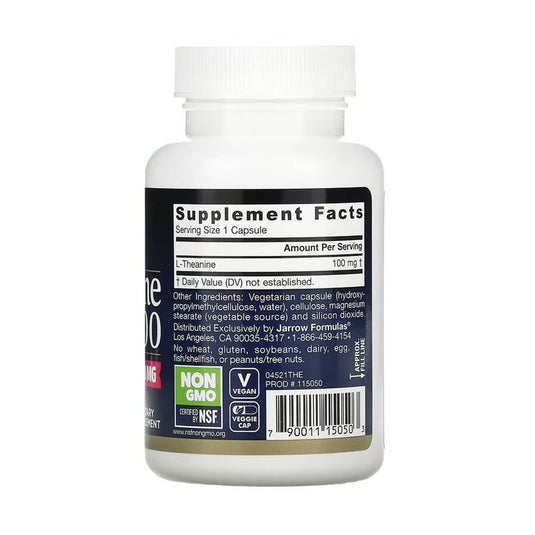 Theanine (L-Teanina), 100 mg, Jarrow Formulas, 60 capsule