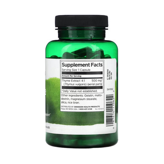 Thyme Extract (Cimbru), 500 mg, Swanson, 120 capsule SW1062