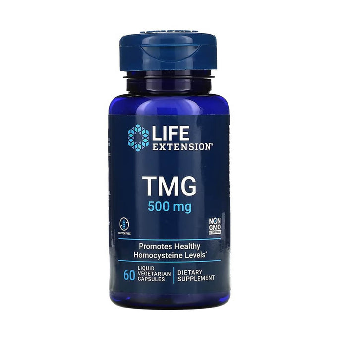 TMG, (Nivel de Homocisteina) 500 mg, Life Extension, 60 capsule lichide