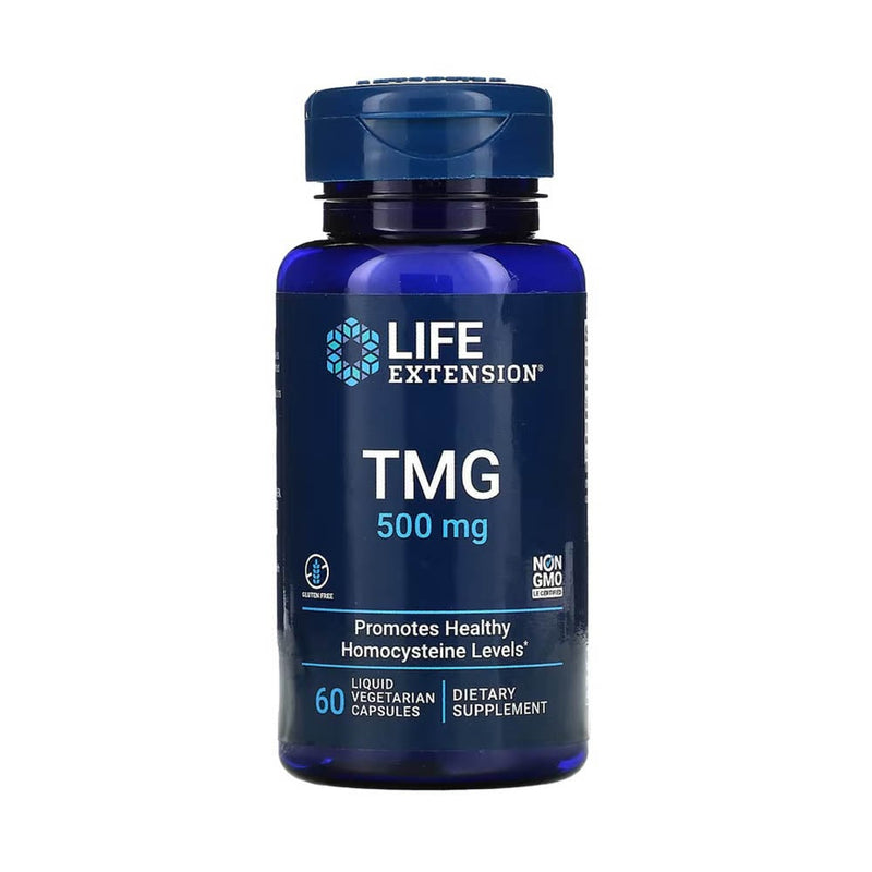 Încărcați imaginea în vizualizatorul Galerie, TMG, (Nivel de Homocisteina) 500 mg, Life Extension, 60 capsule lichide
