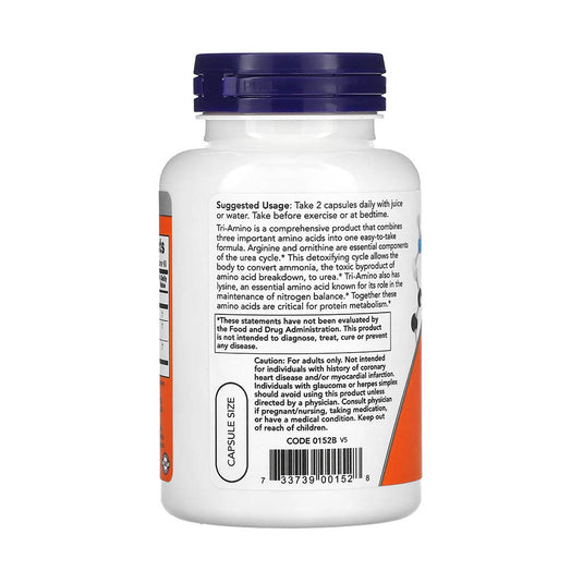 Tri-Amino (Arginine, Ornithine, Lysine), Now Foods, 120 capsule