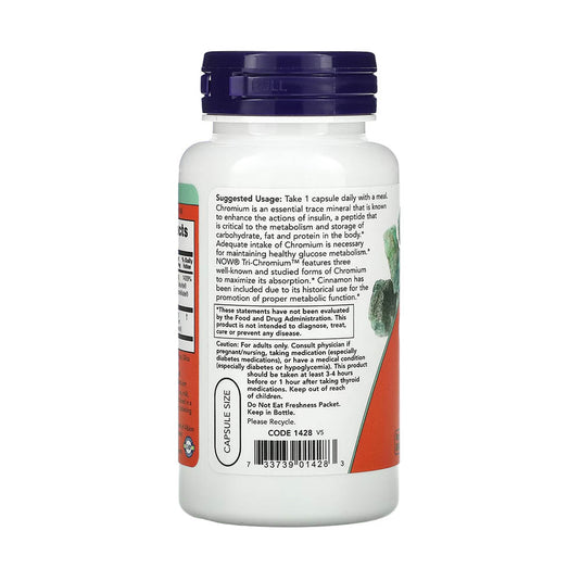 Tri-Chromium, 500 mcg, NOW Foods, 90 capsule